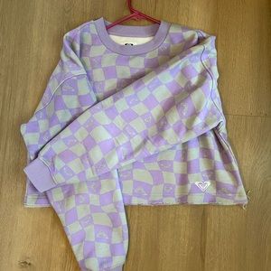 Roxy checkered sweatshirt